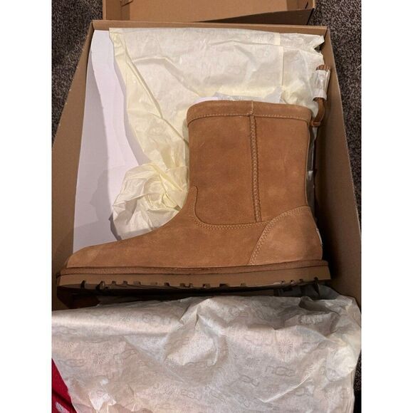 Ugg Australia Boots Mia Unlined Leather Tassel tan Womens Size 7 new - Picture 4 of 5